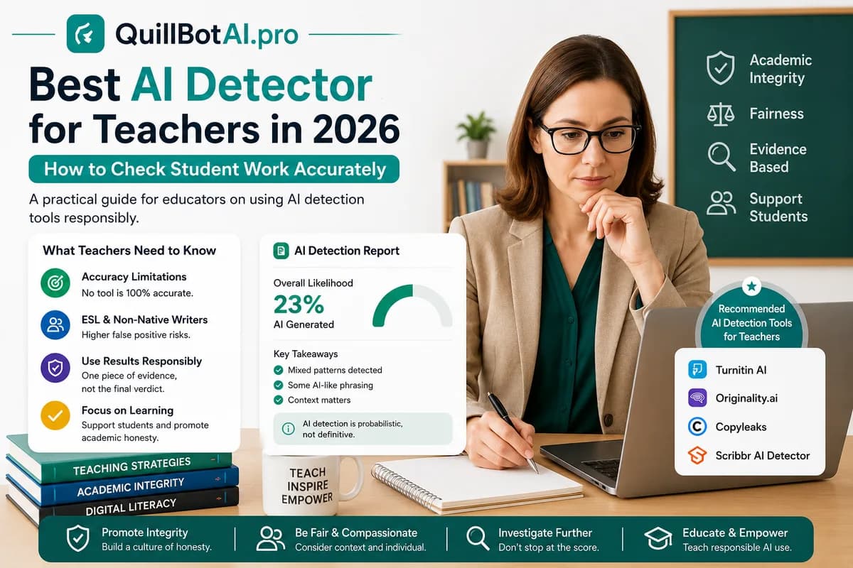 Best Free AI Detector for Teachers 2026 — No Signup