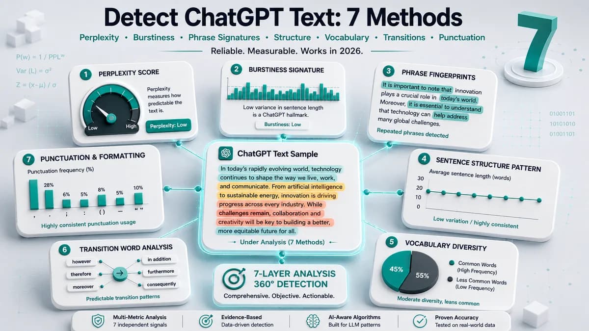 How to Detect ChatGPT-Generated Text in 2026 (7 Reliable Methods)