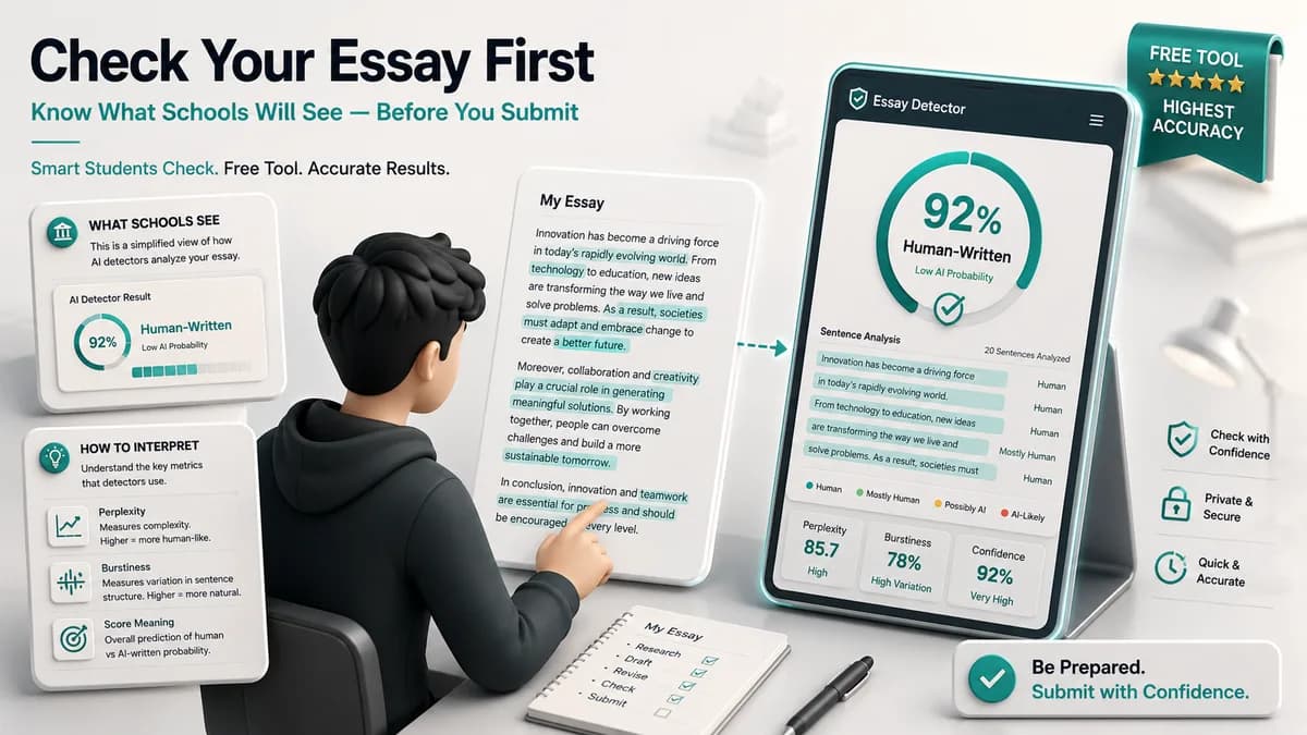 Best Free AI Detector for Students in 2026 — Check Your Essay Before Submitting