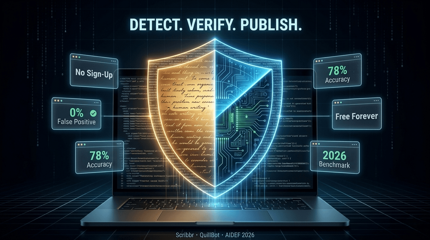 Free AI Detector No Sign-Up (2026): 7 Tools Tested, Ranked by Accuracy & False Positives